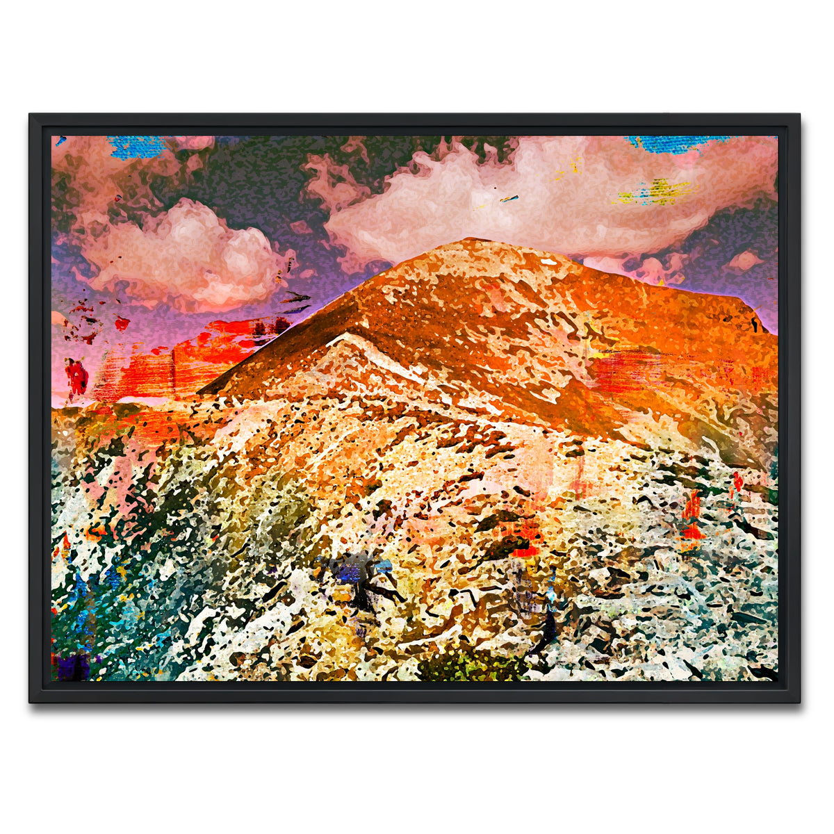 AUTO-MOCKUP WHITE | Abstract Quandary | 1 Piece | Black Framed Canvas | group=4x3