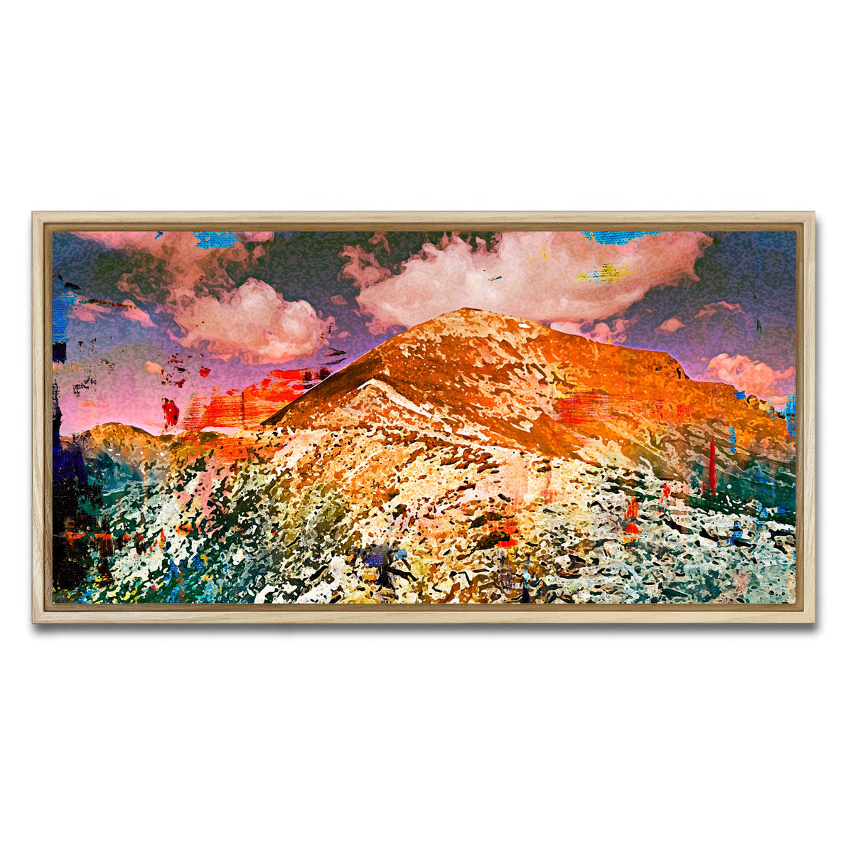 AUTO-MOCKUP WHITE | Abstract Quandary | 1 Piece | Natural Framed Canvas | group=2x1