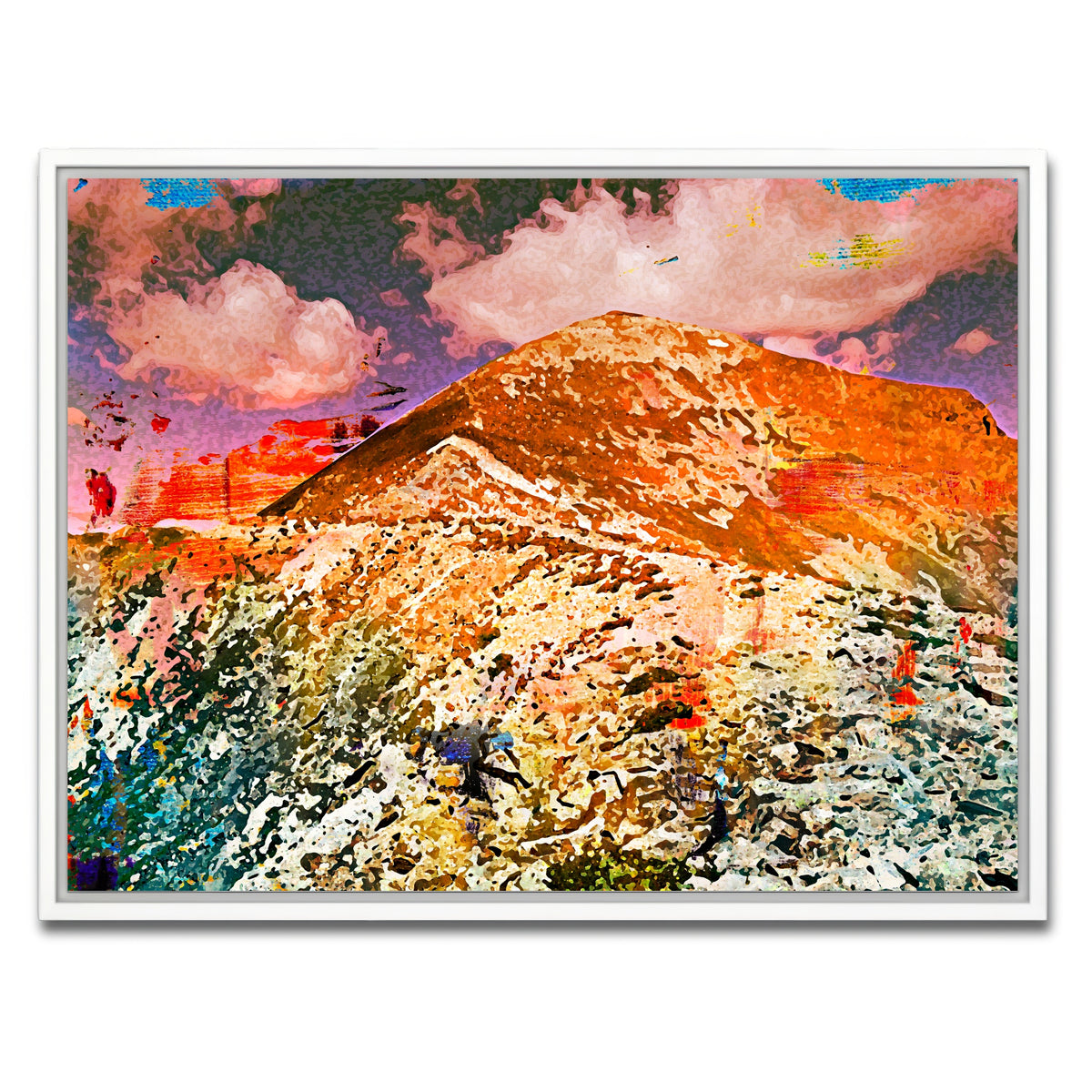 AUTO-MOCKUP WHITE | Abstract Quandary | 1 Piece | White Framed Canvas | group=4x3