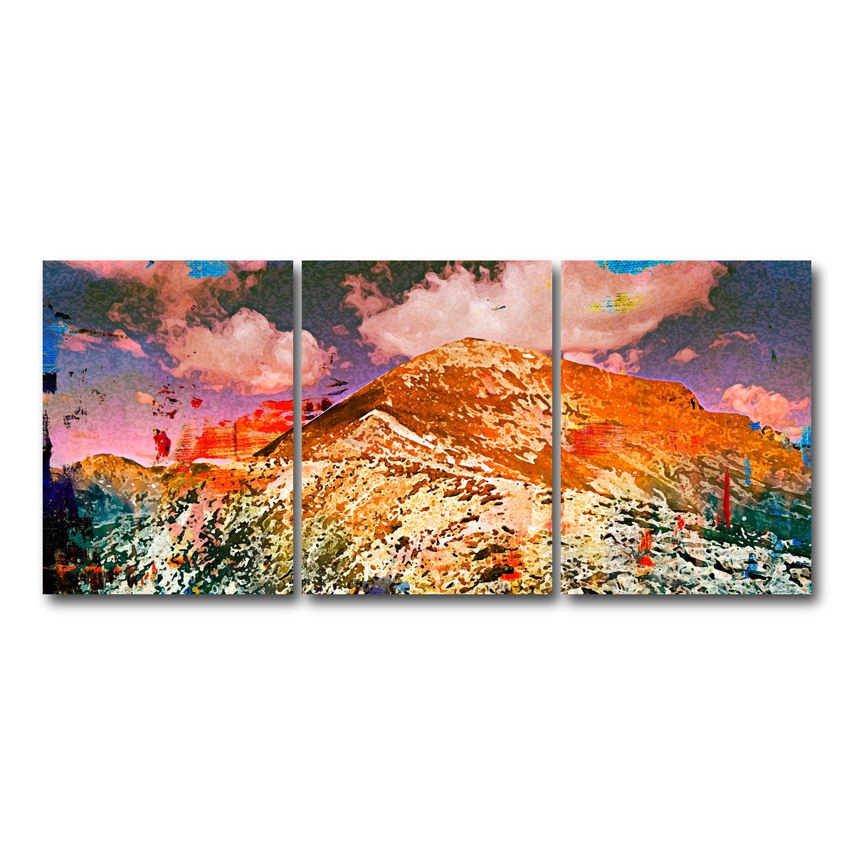 AUTO-MOCKUP WHITE | Abstract Quandary | 3 Piece | Gallery Wrap Canvas | group=18x24