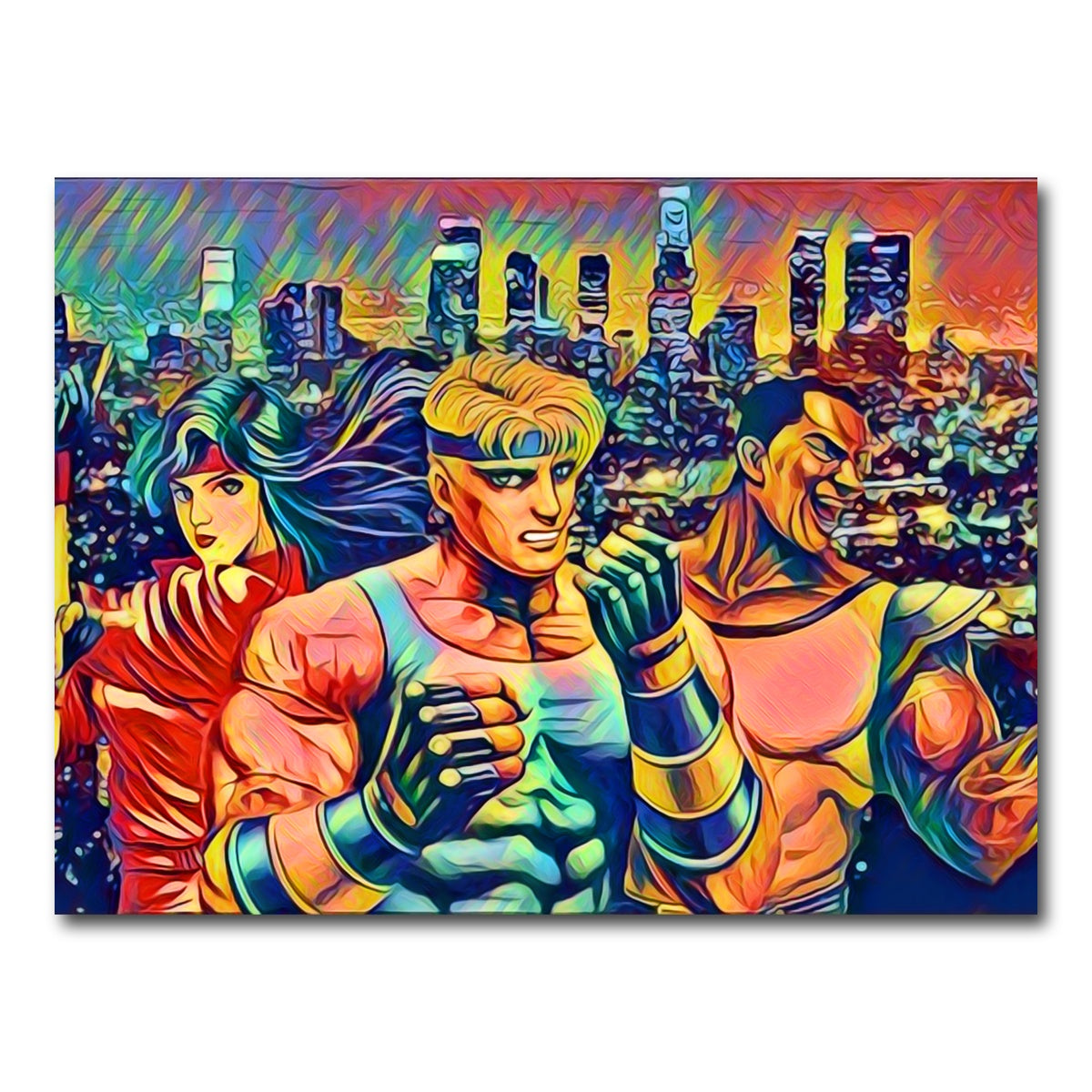 AUTO-MOCKUP WHITE | Abstract STREETS Of RAGE | 1 Piece | Gallery Wrap Canvas | group=4x3