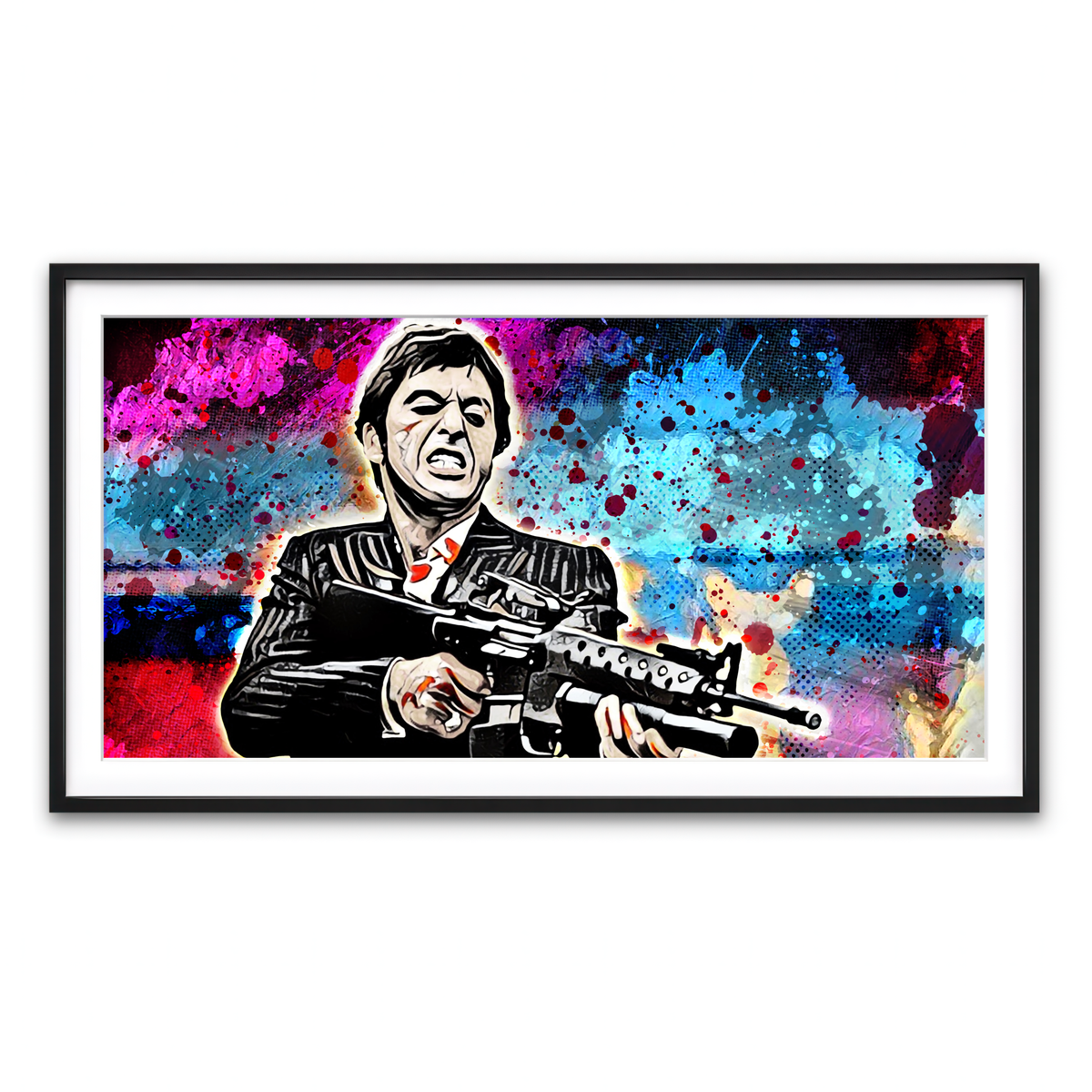 Framed Print 2x1 Black
