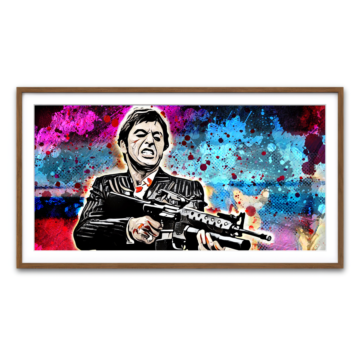 Framed Print 2x1 Walnut