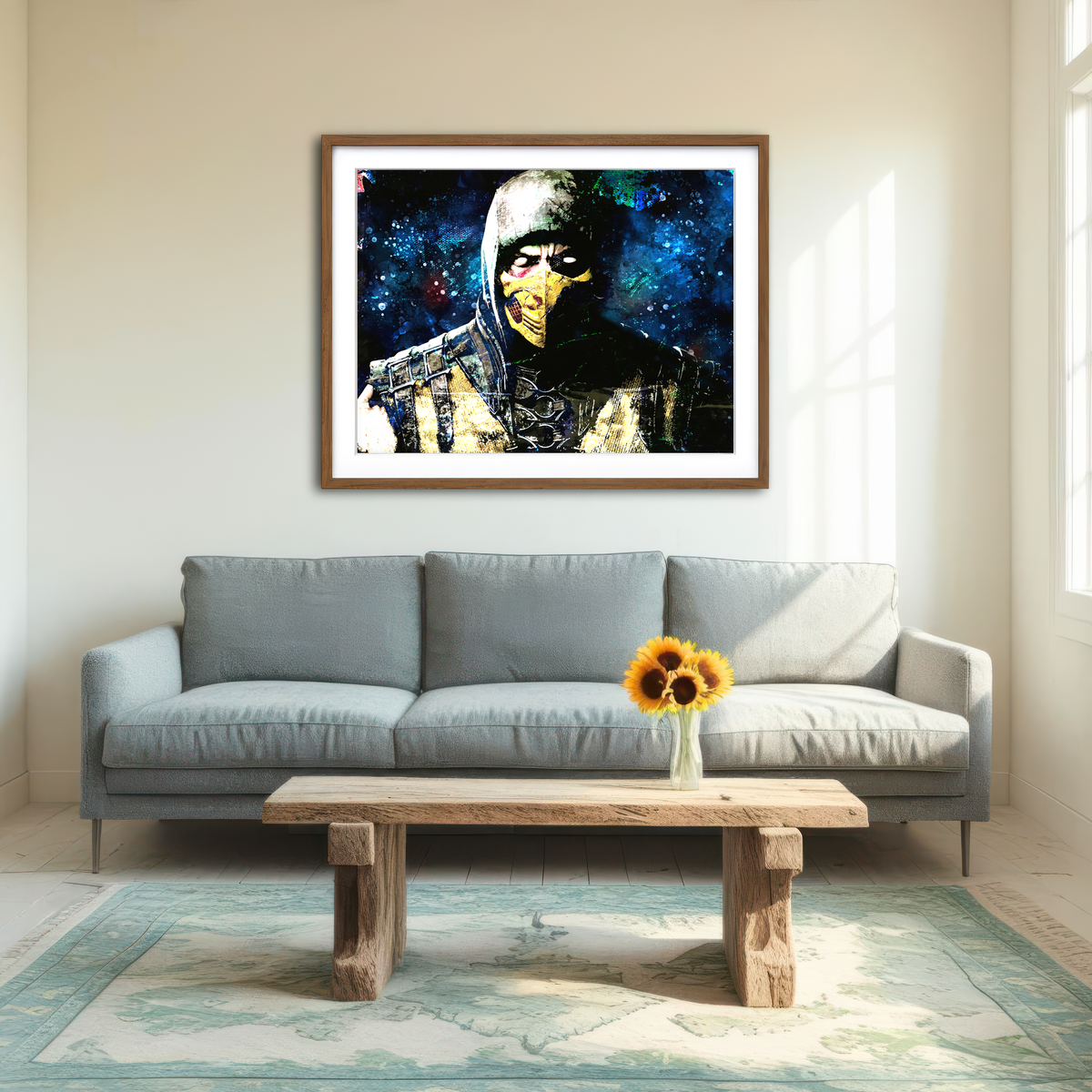 AUTO-MOCKUP ROOM | Abstract Scorpion Wall Art