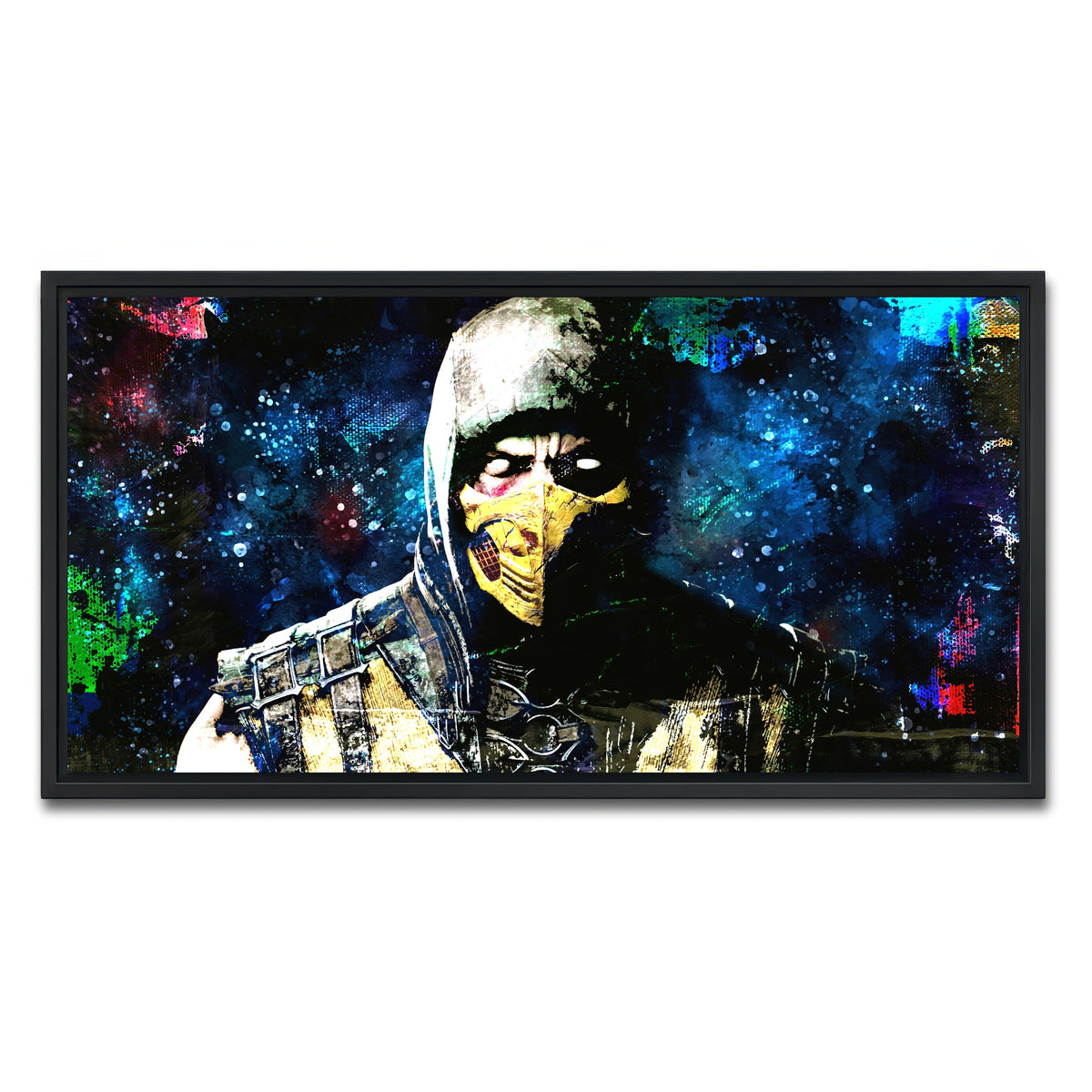 AUTO-MOCKUP WHITE | Abstract Scorpion | 1 Piece | Black Framed Canvas | group=2x1