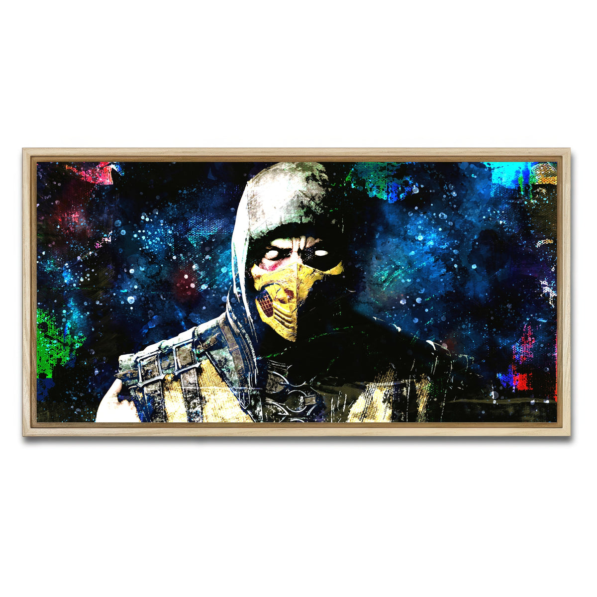 AUTO-MOCKUP WHITE | Abstract Scorpion | 1 Piece | Natural Framed Canvas | group=2x1