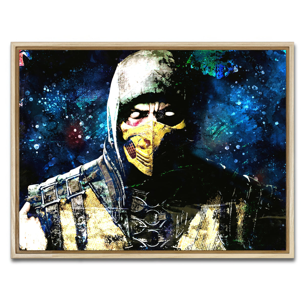 AUTO-MOCKUP WHITE | Abstract Scorpion | 1 Piece | Natural Framed Canvas | group=4x3