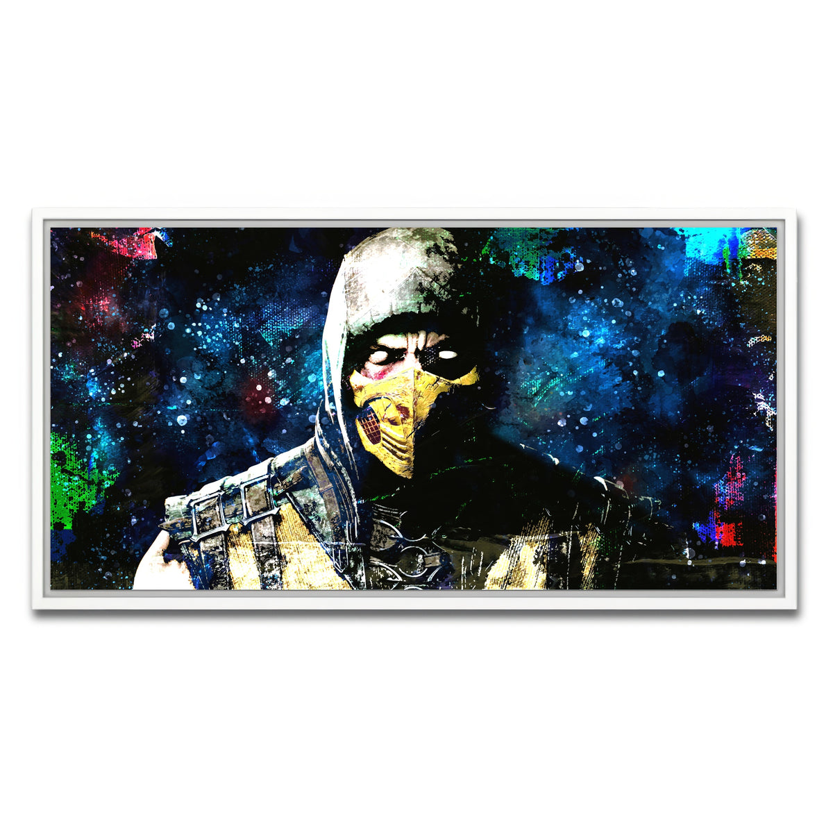 AUTO-MOCKUP WHITE | Abstract Scorpion | 1 Piece | White Framed Canvas | group=2x1