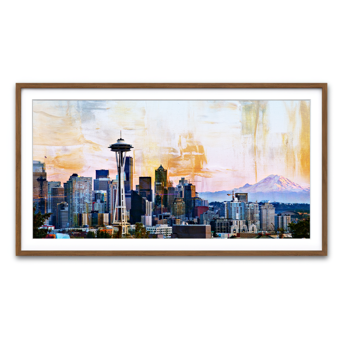 Framed Print 2x1 Walnut