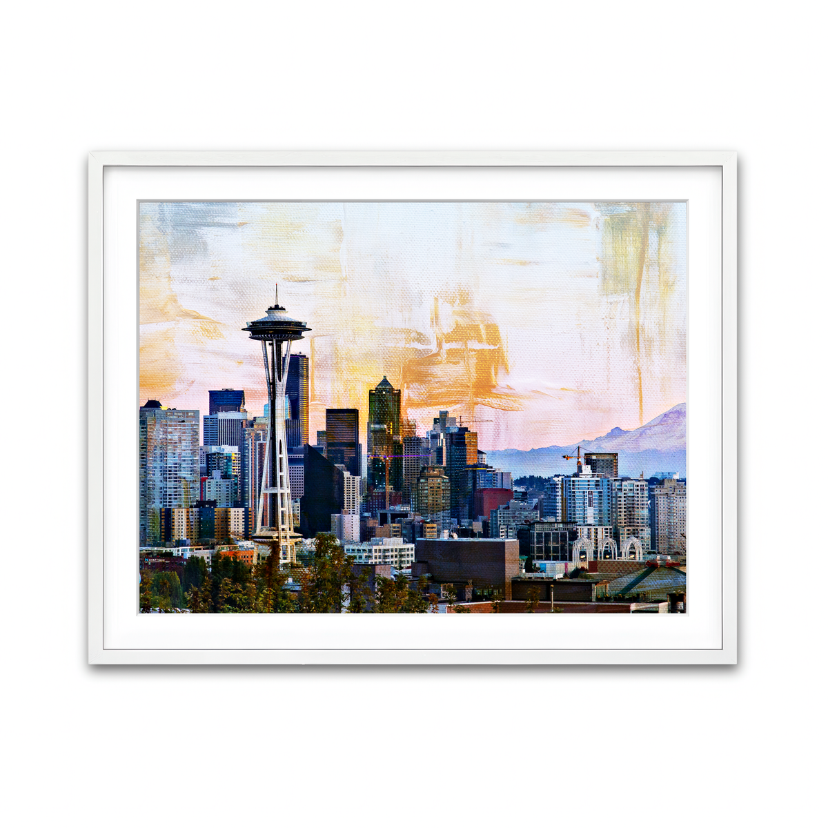 Framed Print 4x3 White