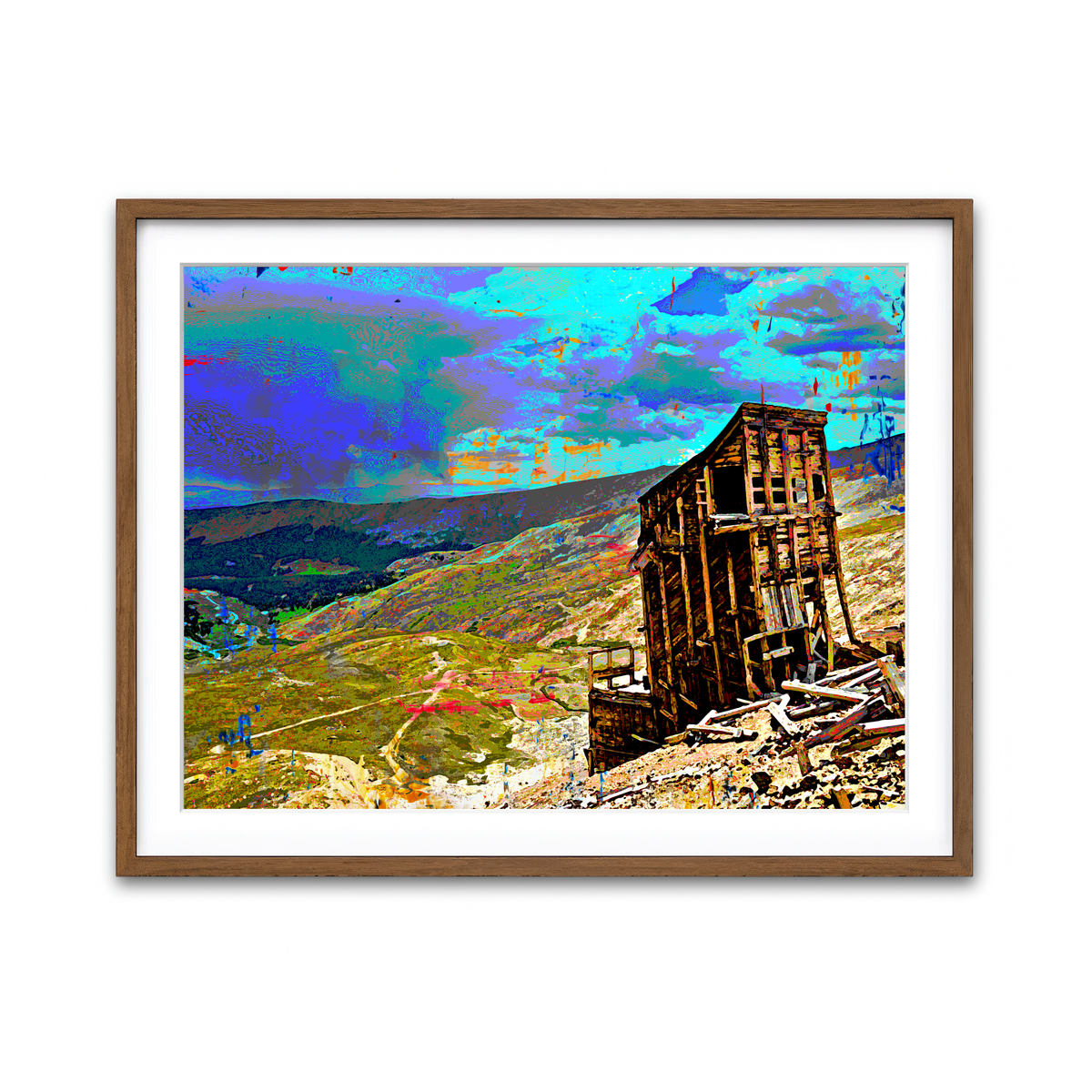 Framed Print 4x3 Walnut