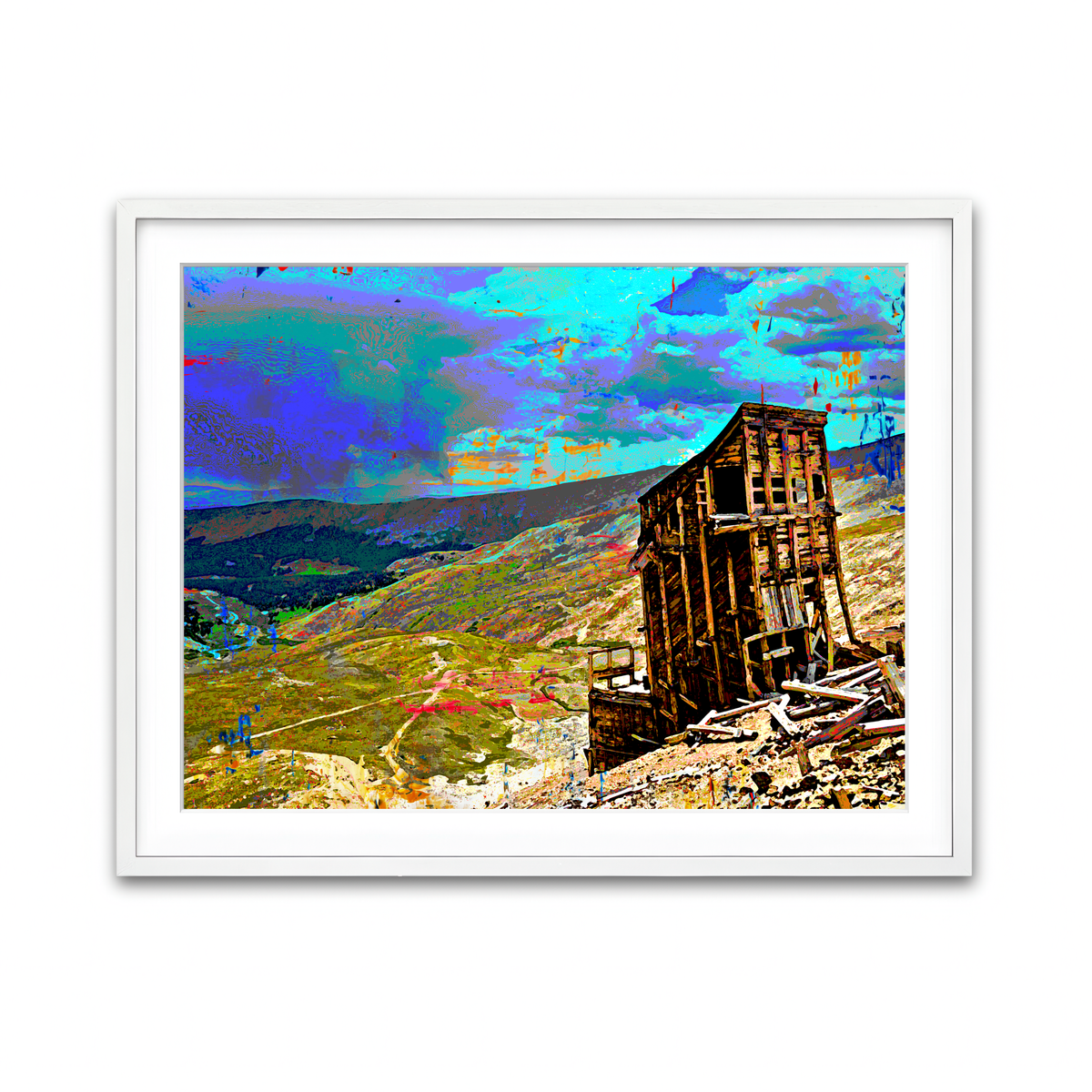 Framed Print 4x3 White
