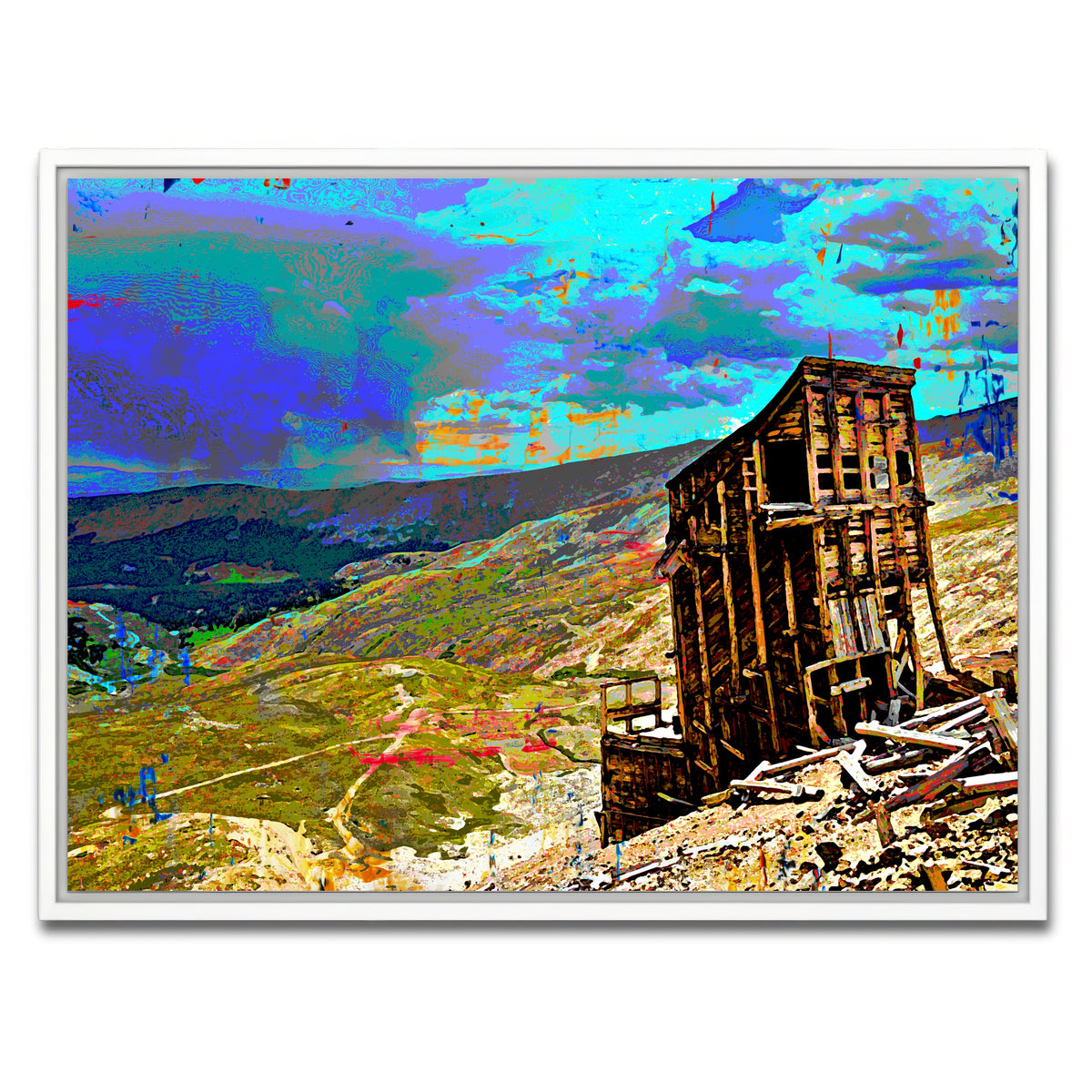 AUTO-MOCKUP WHITE | Abstract Sherman | 1 Piece | White Framed Canvas | group=4x3