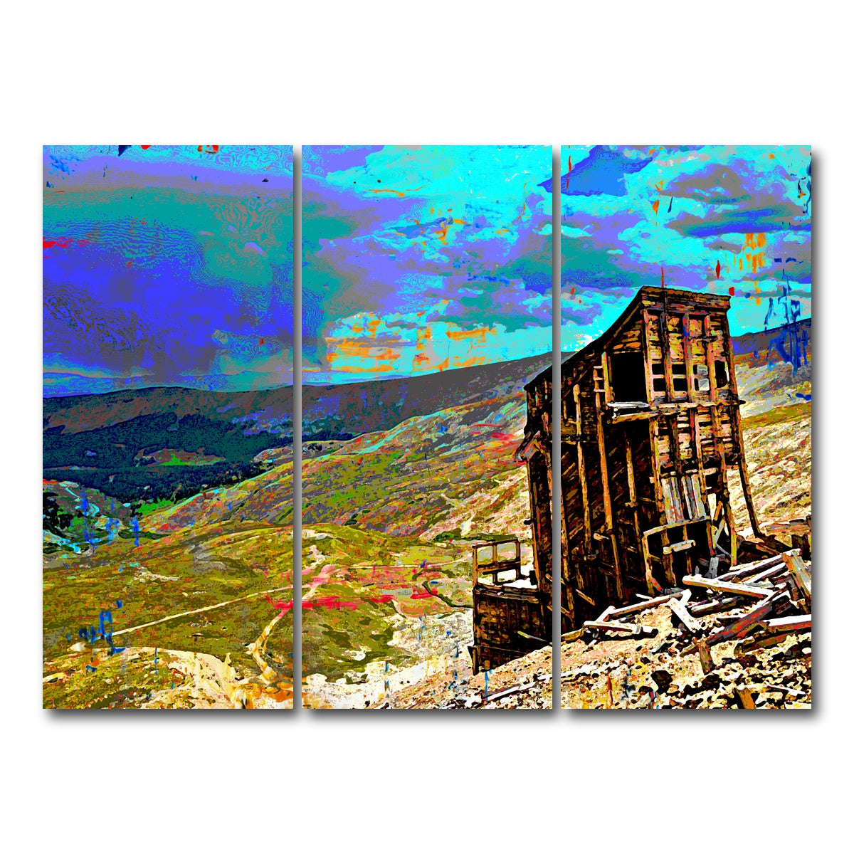 AUTO-MOCKUP WHITE | Abstract Sherman | 3 Piece | Gallery Wrap Canvas | group=8x18