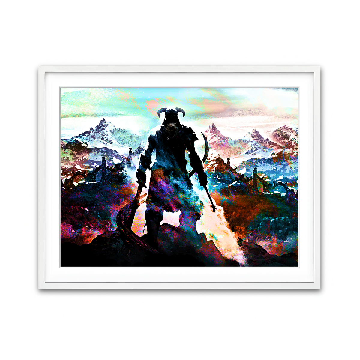 Framed Print 4x3 White