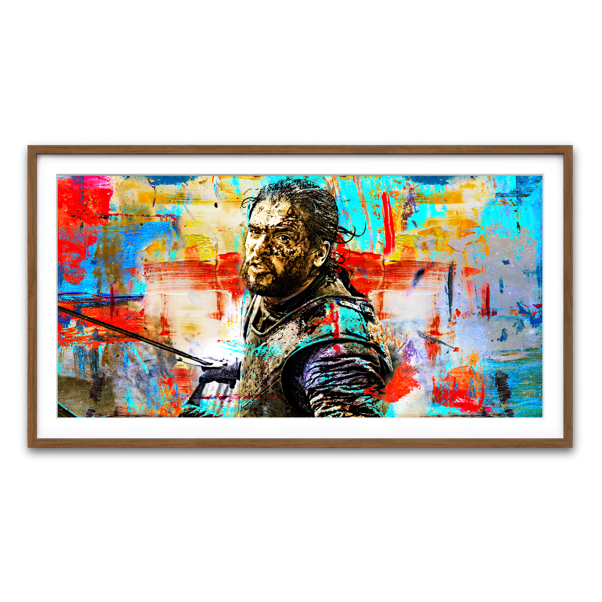 Framed Print 2x1 Walnut