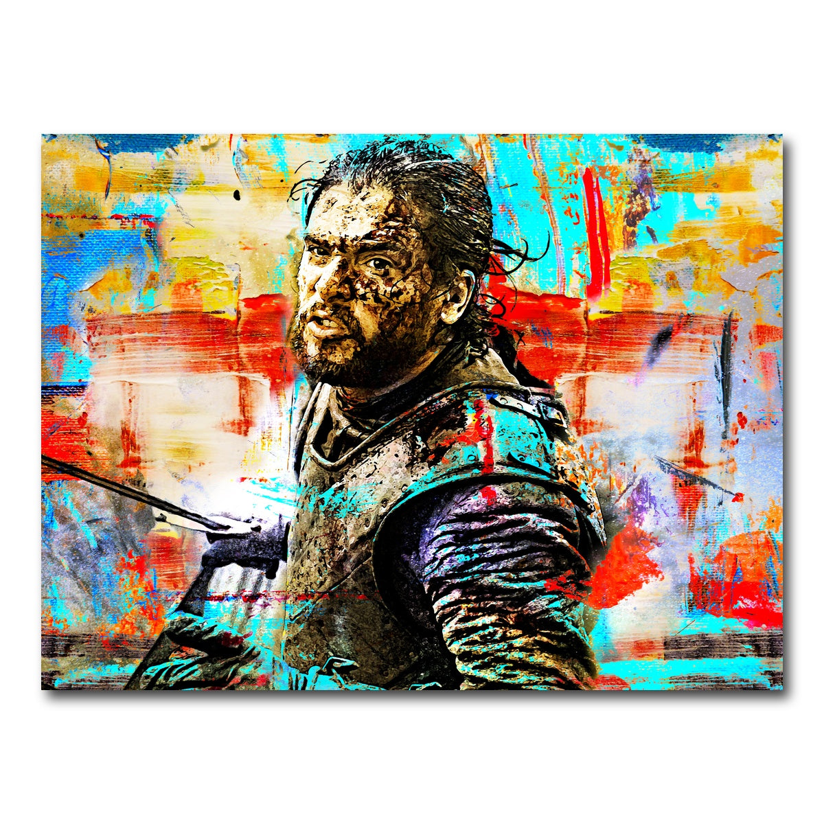 AUTO-MOCKUP WHITE | Abstract Snow | 1 Piece | Gallery Wrap Canvas | group=4x3