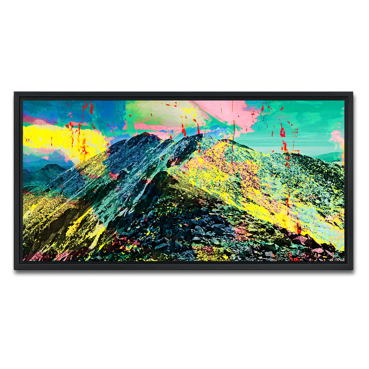 AUTO-MOCKUP WHITE | Abstract Tabeguache | 1 Piece | Black Framed Canvas | group=2x1