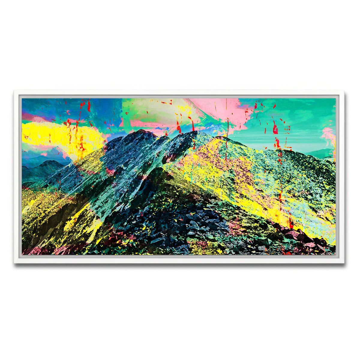 AUTO-MOCKUP WHITE | Abstract Tabeguache | 1 Piece | White Framed Canvas | group=2x1