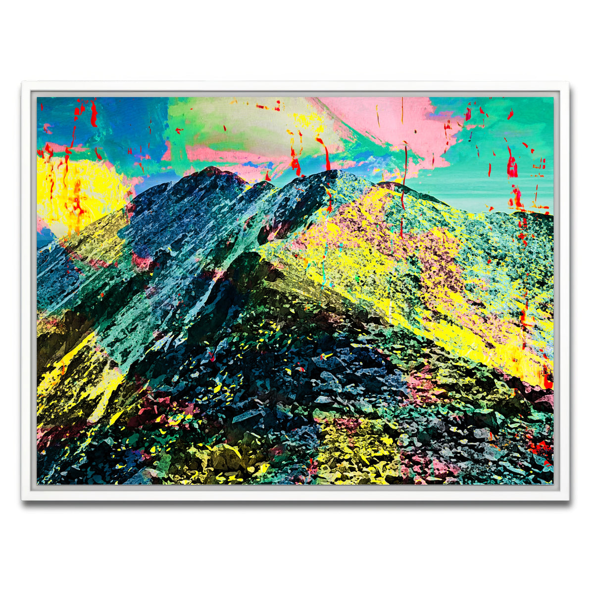 AUTO-MOCKUP WHITE | Abstract Tabeguache | 1 Piece | White Framed Canvas | group=4x3