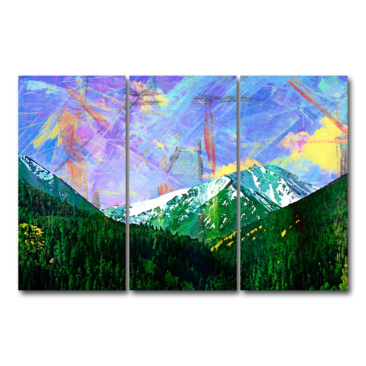 AUTO-MOCKUP WHITE | Abstract Torreys | 3 Piece | Gallery Wrap Canvas | group=12x24