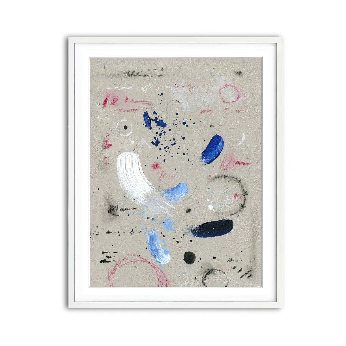 Framed Print 3x4 White