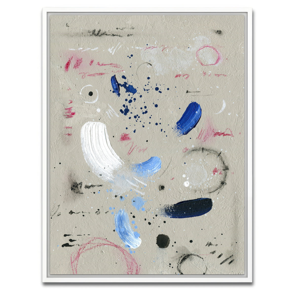 AUTO-MOCKUP WHITE | Abstract Wall | 1 Piece | White Framed Canvas | group=3x4