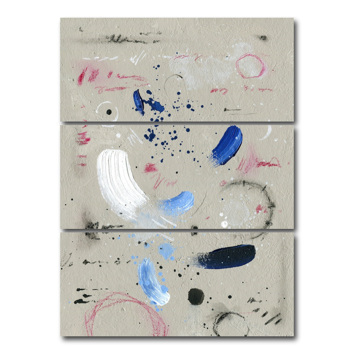 AUTO-MOCKUP WHITE | Abstract Wall | 3 Piece | Gallery Wrap Canvas | group=8x18_stacked