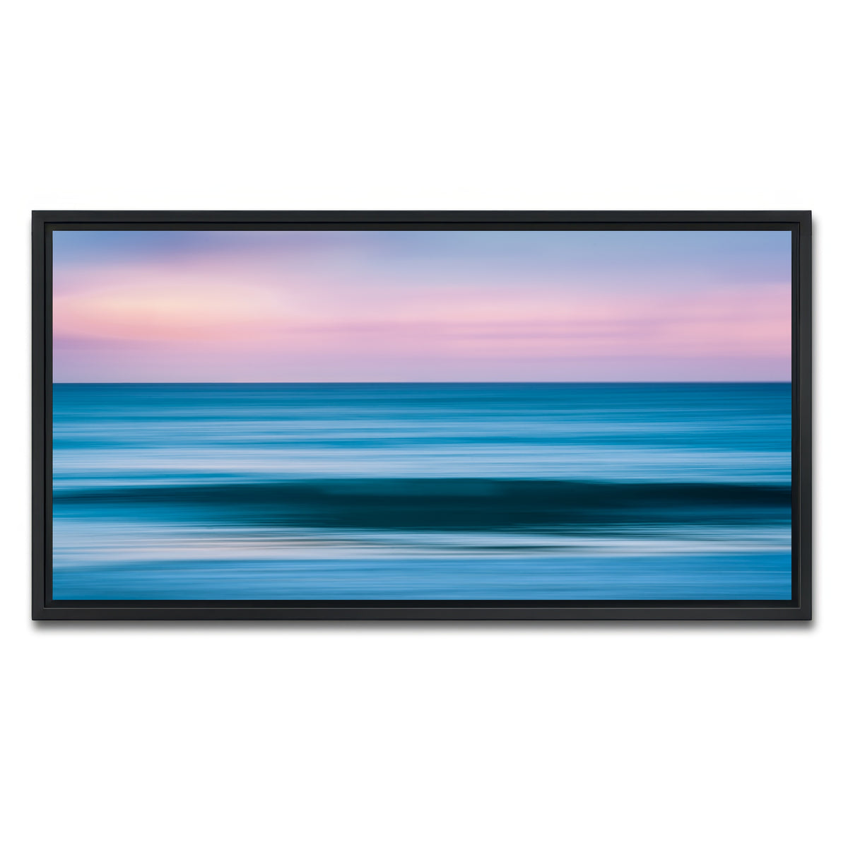 AUTO-MOCKUP WHITE | Abstract Waves | 1 Piece | Black Framed Canvas | group=2x1