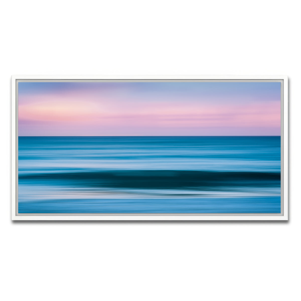 AUTO-MOCKUP WHITE | Abstract Waves | 1 Piece | White Framed Canvas | group=2x1