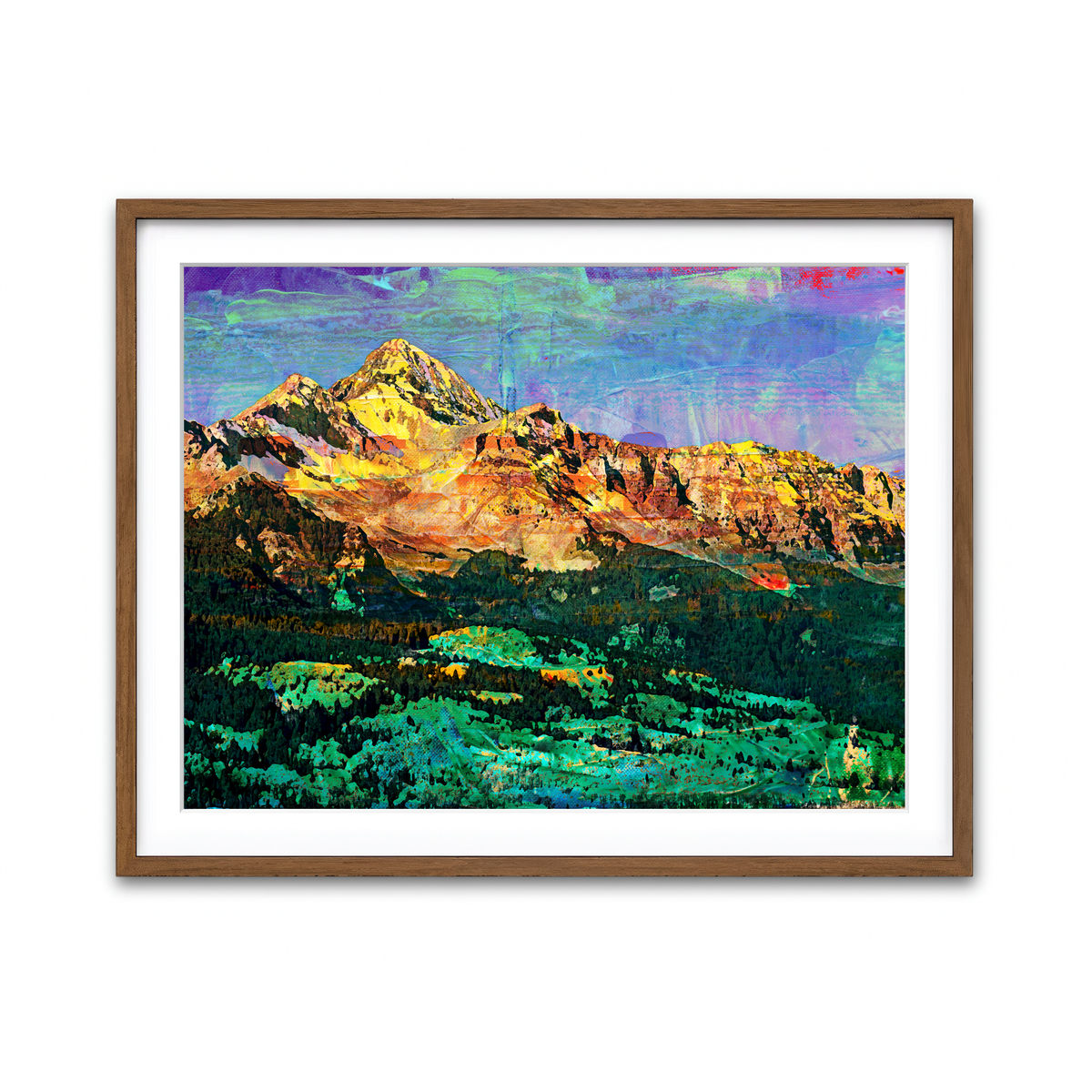 Framed Print 4x3 Walnut