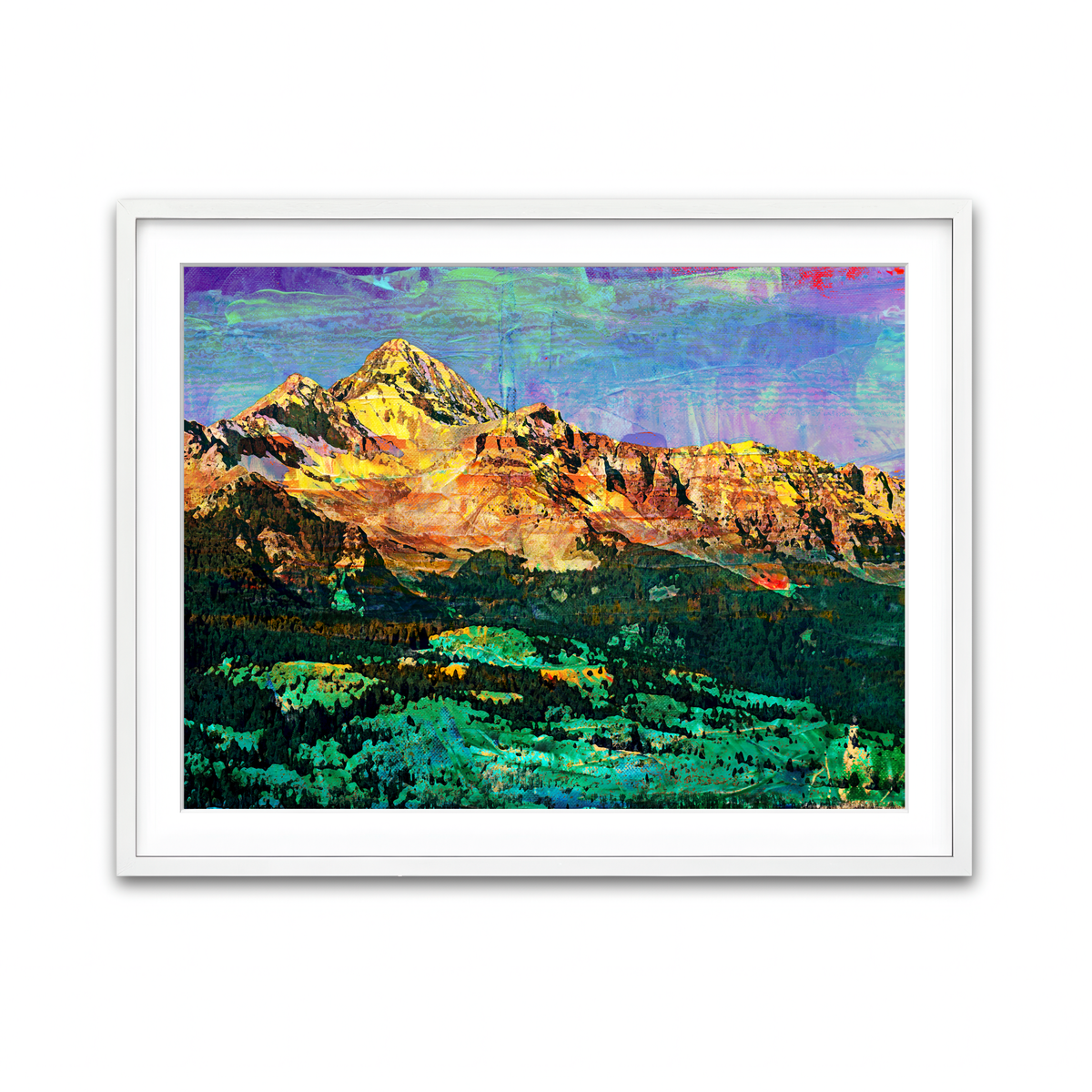 Framed Print 4x3 White