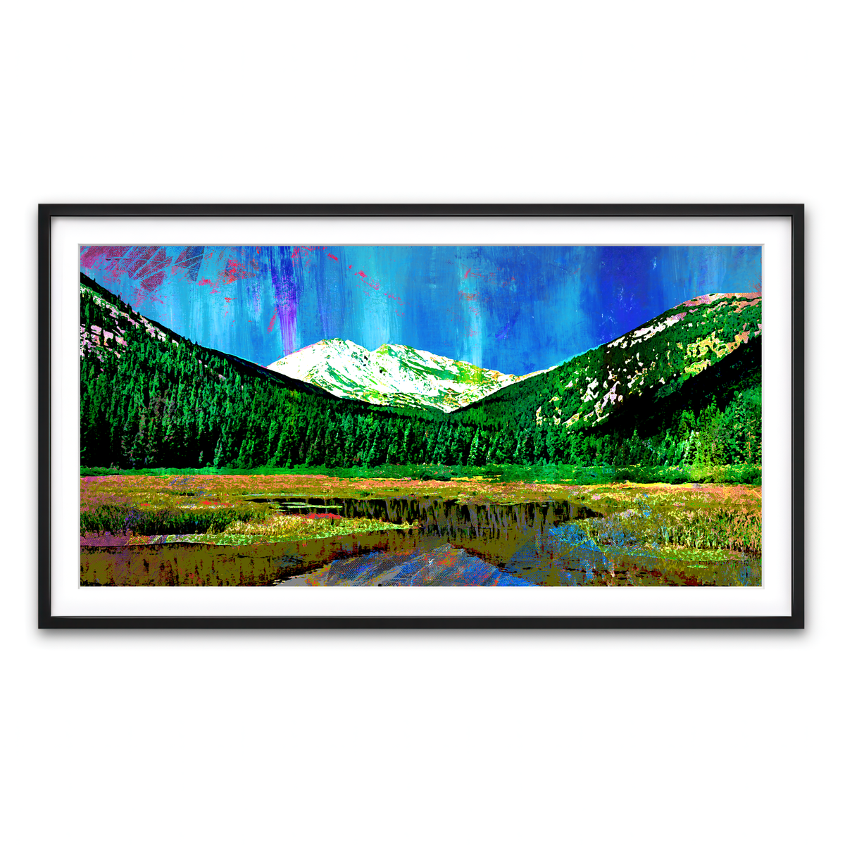 Framed Print 2x1 Black