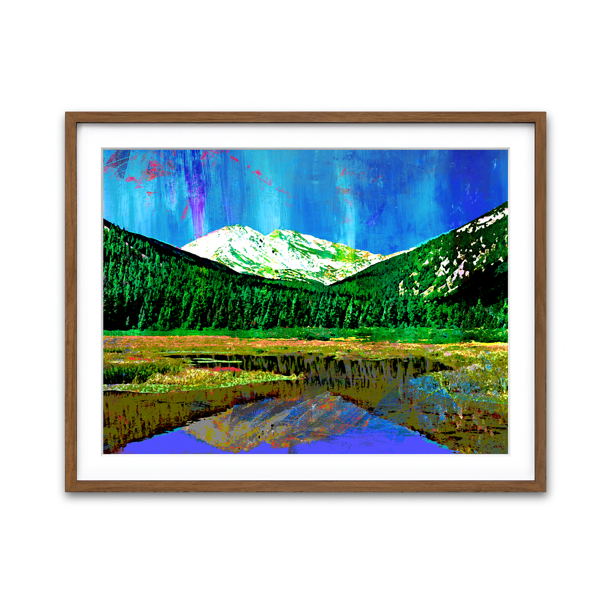 Framed Print 4x3 Walnut