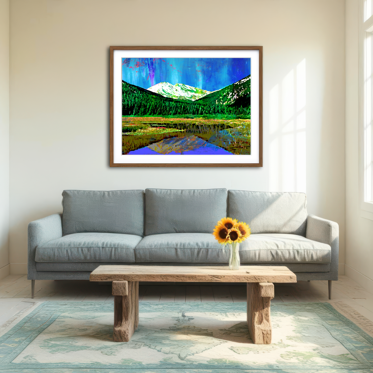 AUTO-MOCKUP ROOM | Abstract Yale Wall Art