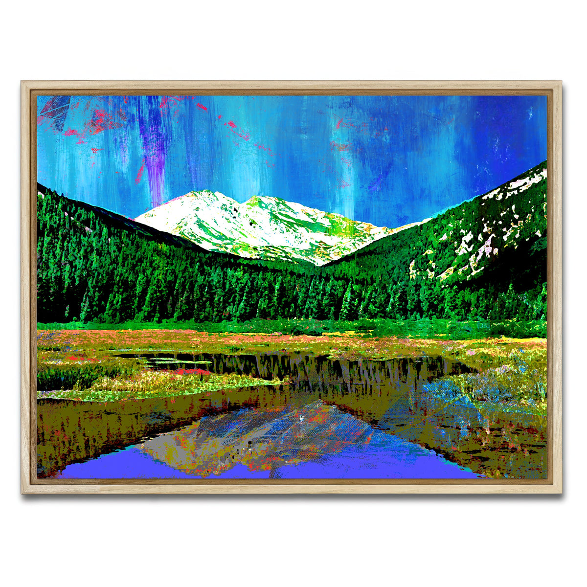 AUTO-MOCKUP WHITE | Abstract Yale | 1 Piece | Natural Framed Canvas | group=4x3