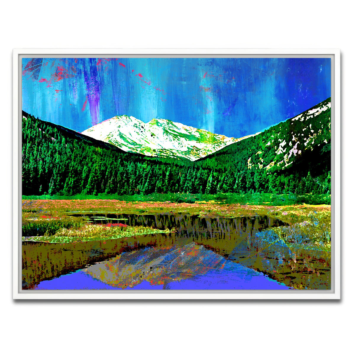 AUTO-MOCKUP WHITE | Abstract Yale | 1 Piece | White Framed Canvas | group=4x3