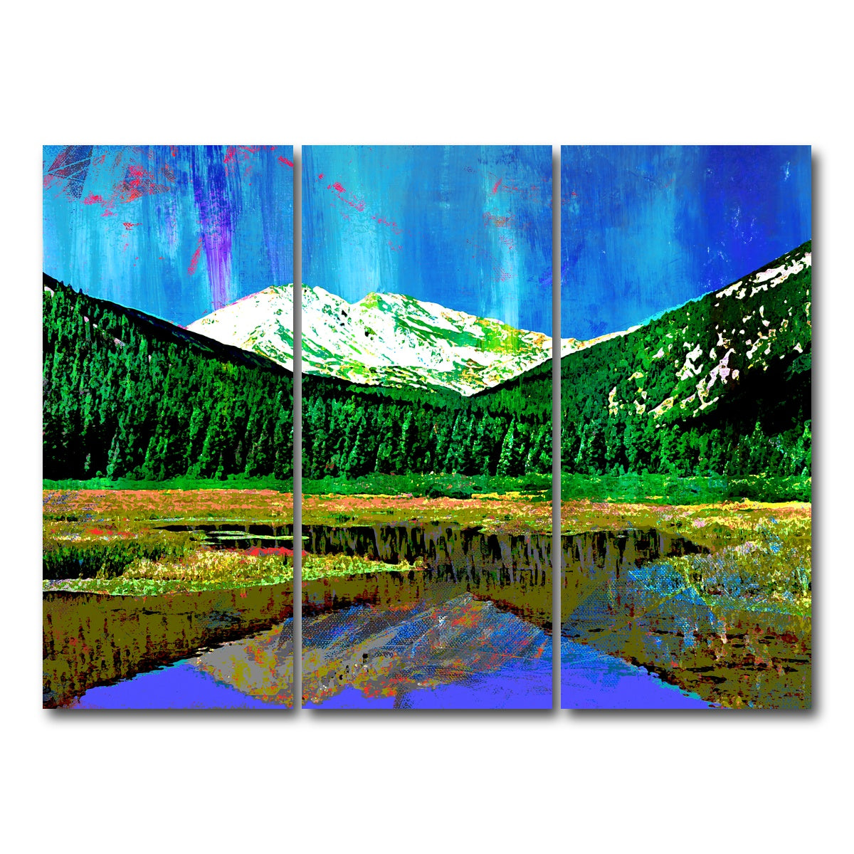 AUTO-MOCKUP WHITE | Abstract Yale | 3 Piece | Gallery Wrap Canvas | group=8x18