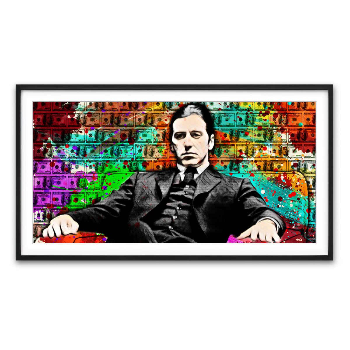 Framed Print 2x1 Black