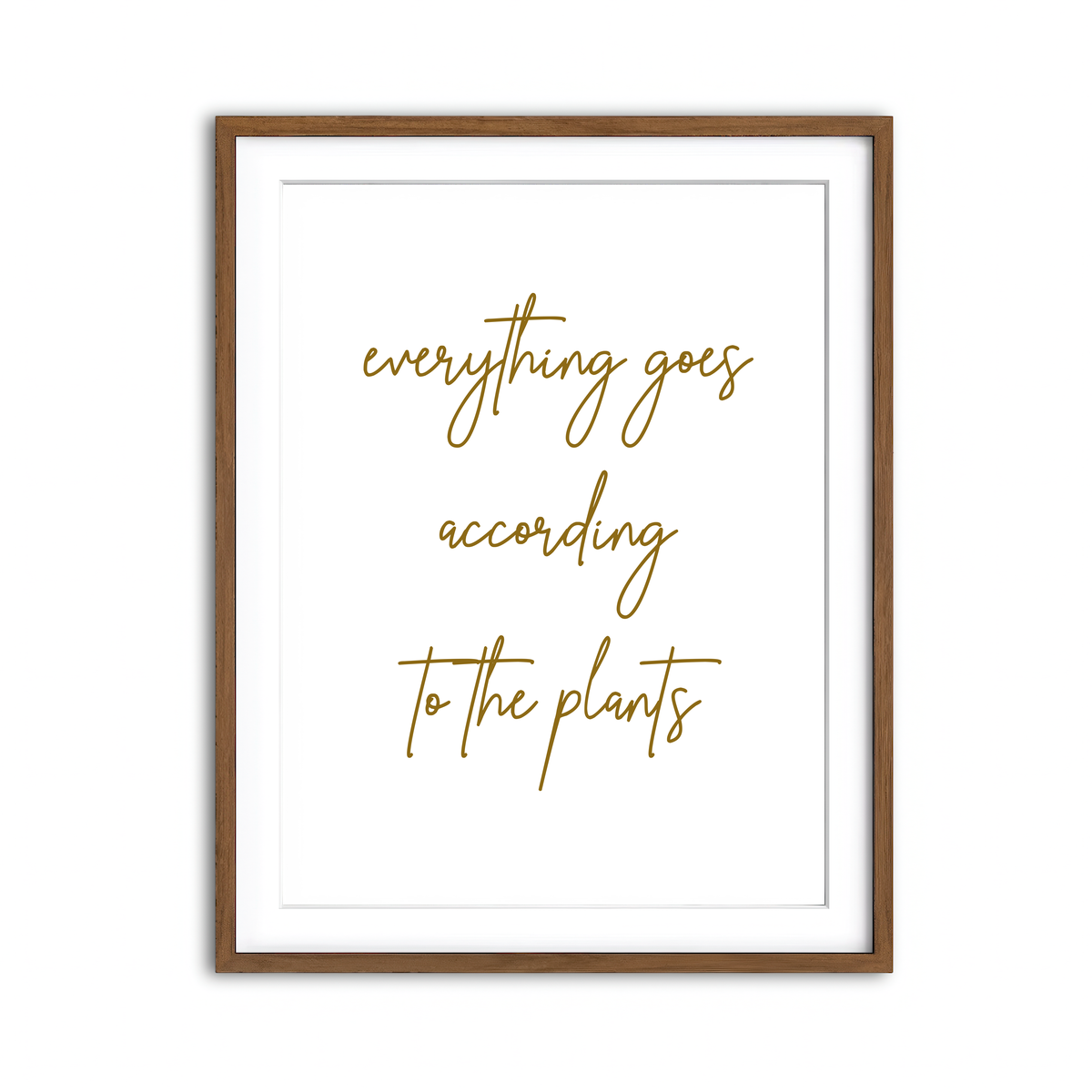 Framed Print 3x4 Walnut