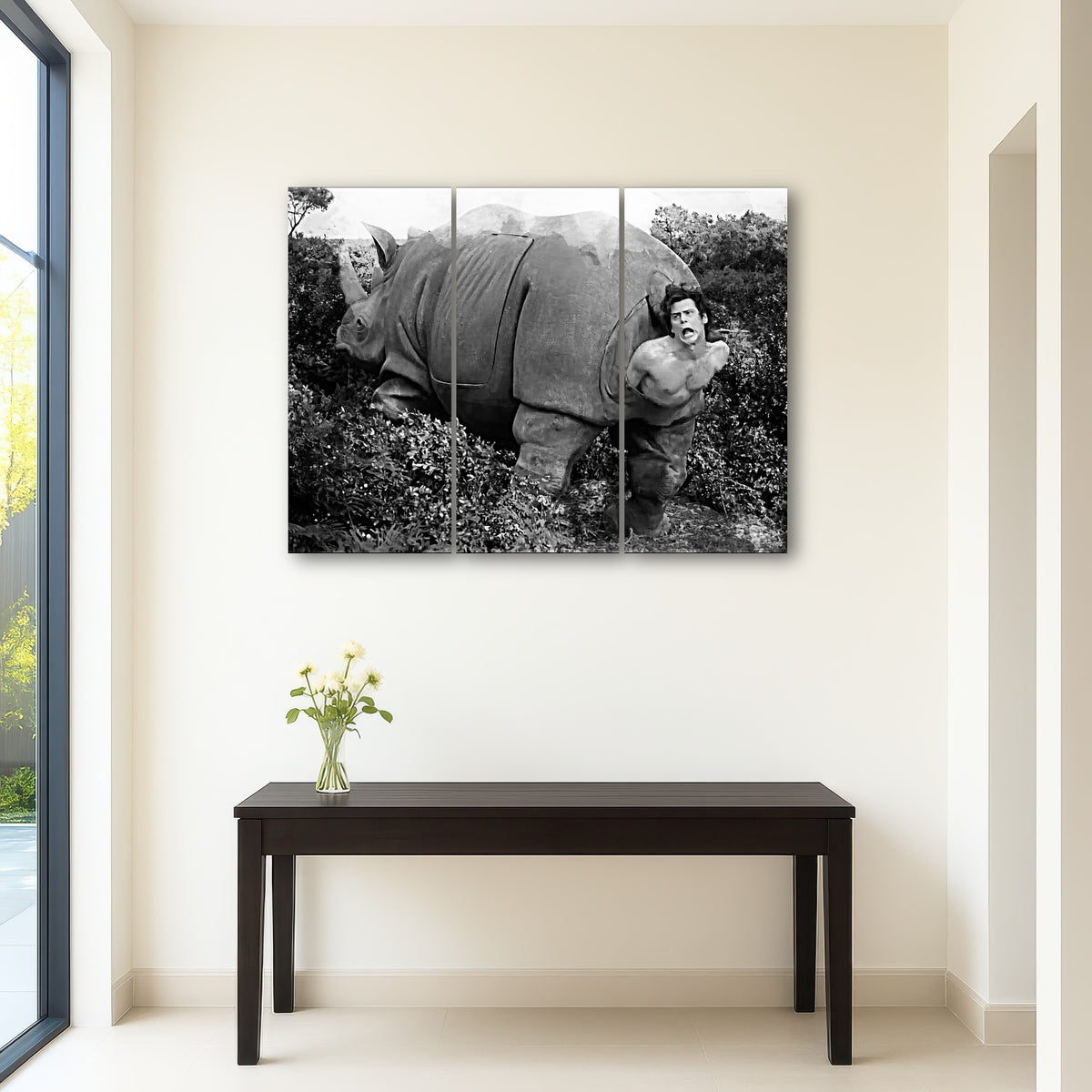 AUTO-MOCKUP ROOM | Ace Ventura Rhino Birth - Grayscale