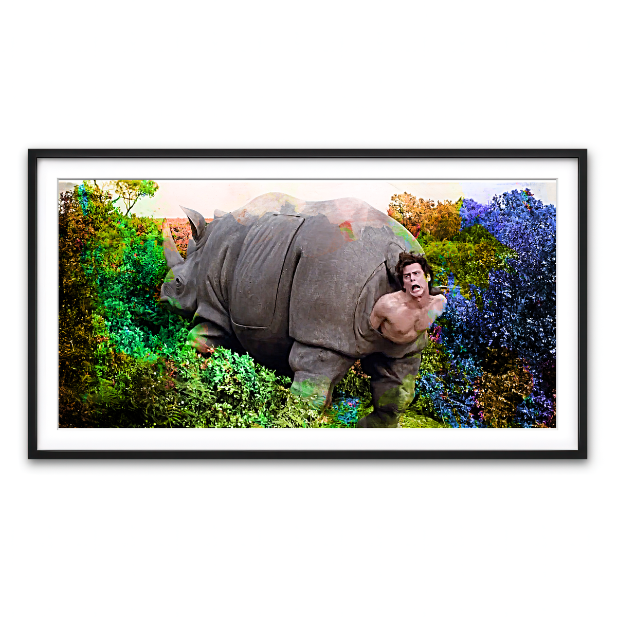 Framed Print 2x1 Black