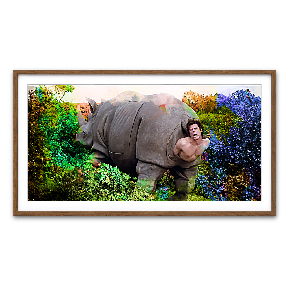 Framed Print 2x1 Walnut