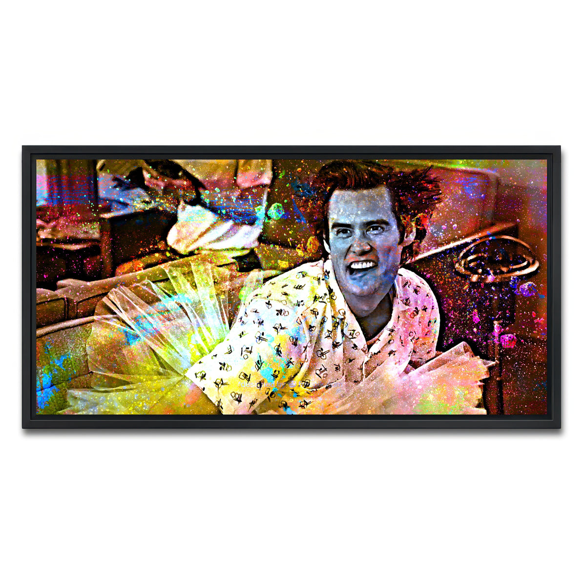 AUTO-MOCKUP WHITE | Ace Ventura | 1 Piece | Black Framed Canvas | group=2x1