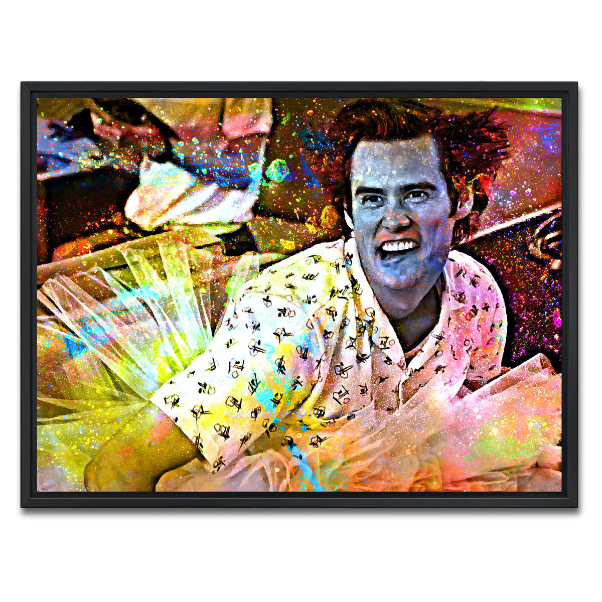 AUTO-MOCKUP WHITE | Ace Ventura | 1 Piece | Black Framed Canvas | group=4x3