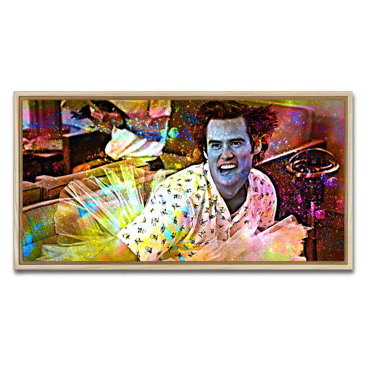 AUTO-MOCKUP WHITE | Ace Ventura | 1 Piece | Natural Framed Canvas | group=2x1