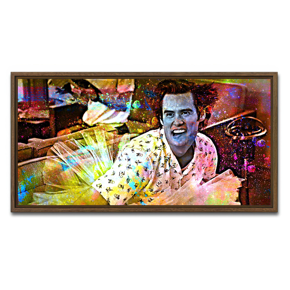 AUTO-MOCKUP WHITE | Ace Ventura | 1 Piece | Walnut Framed Canvas | group=2x1