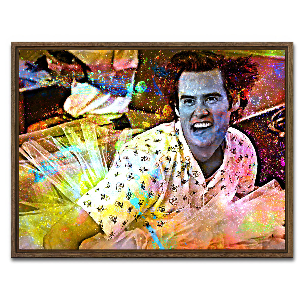 AUTO-MOCKUP WHITE | Ace Ventura | 1 Piece | Walnut Framed Canvas | group=4x3