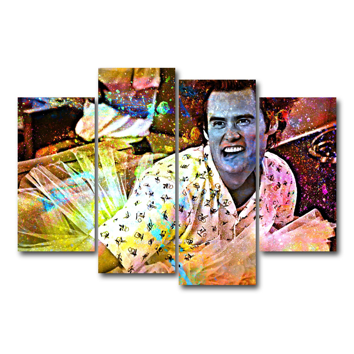 AUTO-MOCKUP WHITE | Ace Ventura | 4 Piece | Gallery Wrap Canvas | group=4_short
