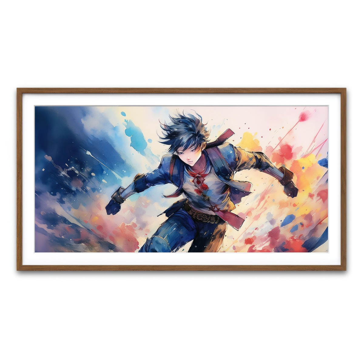 Framed Print 2x1 Walnut